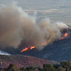 Fire began approaching Kitt Peak Thursday night.